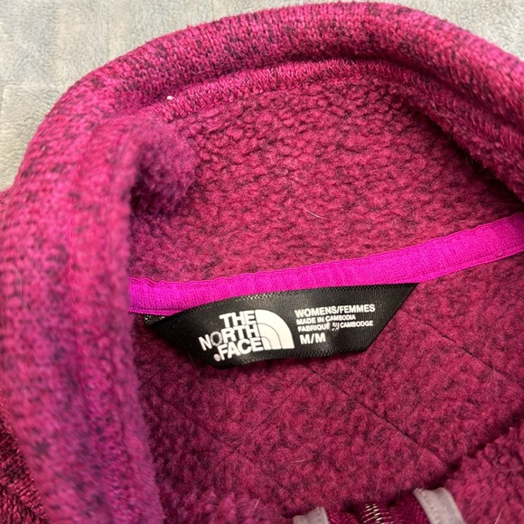 The North Face Knit Sweatshirt, Pink, Magenta, Pullover, Fleece, Size M - Picture 6 of 9